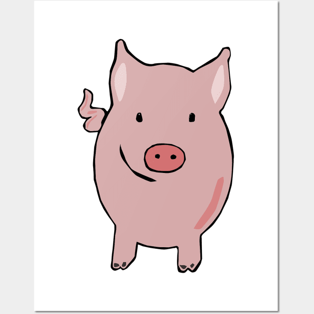 Piggy Wall Art by Kelliboo